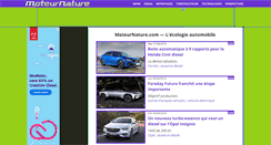 Desktop Screenshot of moteurnature.com